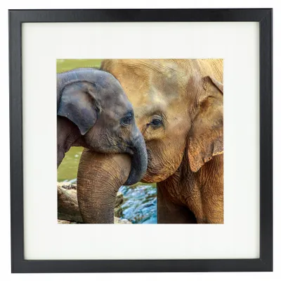 Produktbild von BD art Klassischer schwarzer Bilderrahmen 28x28 cm MDF