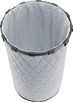 Produktbild von reisenthel® Wäschekorb WäschpuffStoff hell grau mit Rahmen 50 Liter - rhombus light grey
