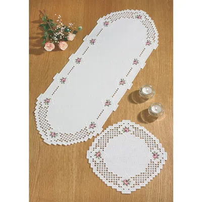 Produktbild von Permin Hardanger Tischläufer Stickpackung "Hardanger", Zählmuster, 30x79cm, 63-5769