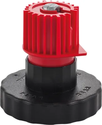 Produktbild von CAMAR Sockelverstellfuß Unicomatic 60 mm Kunststoff schwarz/rot