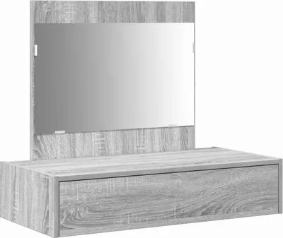 Produktbild von vidaXL Schminktisch mit Schubladen Grau 83 x 40 x 70 cm Holzwerkstoff