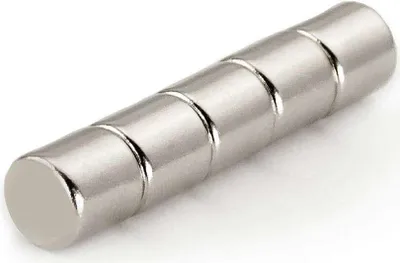 Produktbild von 5 x Oblique Unique Neodym Magnet N38 ø 10 x 10 mm
