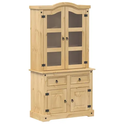 Zdjęcie produktu dla Witryna Corona, 100x48,5x179 cm, lite drewno sosnowe