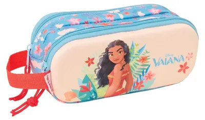 Productafbeelding van Safta Double 3D Vaiana Etui, Blauw. Mannen, één maat