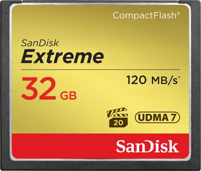 Produktbild von SanDisk Extreme CompactFlash-Speicherkarte - 32 GB