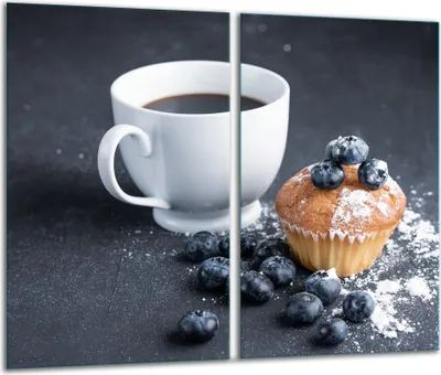 Produktbild von Herdabdeckplatten 2 teilig 30x52 Glaskeramikfeld Abdeckung Glas Kuchen
