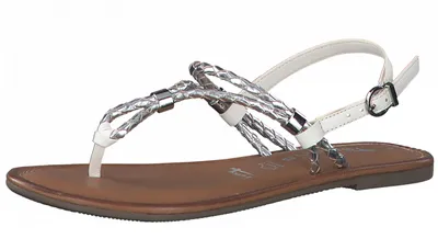 Produktbild von Tamaris Damen Zehentrenner Sandalen Zehentrenner 1-28135-28 Silberfarben