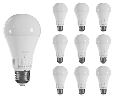 Produktbild von Spectrum E27 LED-Lampe A60 10W 1100lm 2700K warmweiß 10 Stück