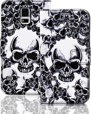 Produktbild von Samsung Galaxy Note 3 Neo N7505 Bookstyle Skull QBY-020
