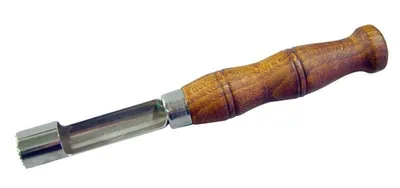 Produktbild von Kernschneider Edelstahl Rohr Griff Holz.