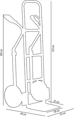 Produktbild von Sackkarre Cargo Point Stahl, 200 kg