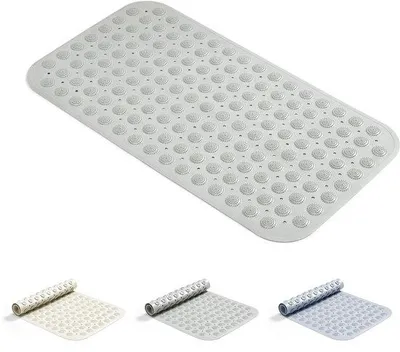 Produktbild von Ibenzoa® Rutschfeste Badematte mit 200 Saugnäpfen, TPE, 70 x 38 cm – Dusch- & Wannenmatte mit Abflusslöchern