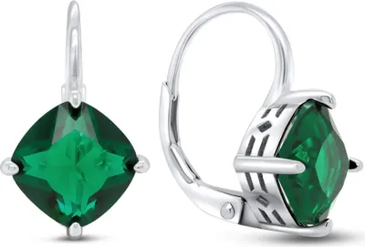 Immagine prodotto di Orecchini in argento con zirconi verdi EA304WG