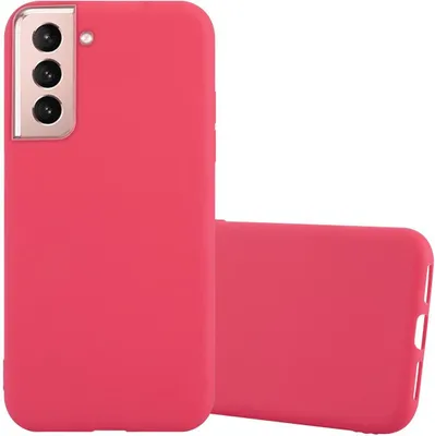 Obrázek produktu pro Cadorabo Case for Samsung Galaxy S21 5G Protective Cover in Red Pouzdro na mobilní telefon TPU Silicone Case Cover