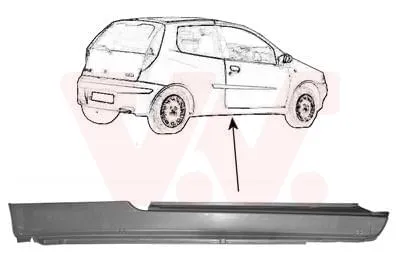 Produktbild von VAN WEZEL 1620102 Schweller Reparaturblech Einstiegblech Rechts für FIAT PUNTO (188)
