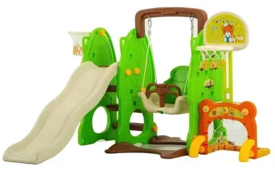 Produktbild von Baby Mix 3in1 Rutsche mit Schaukel grün