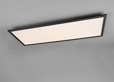 Produktbild von LED Deckenleuchte ALPHA Schwarz Panel 80x29cm, 5cm ultra slim