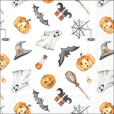 Produktbild von 20 Servietten Happy Halloween - Spektakel um Halloween 33x33cm