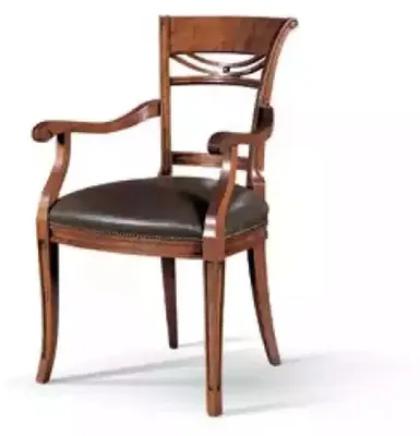 Produktbild von Klassische Stuhl Lehnstuhl Holzstuhl Esszimmerstuhl Luxus Holz Möbel Neu