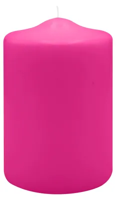 Produktbild von Spitzkopf Stumpen Kerzen Fuchisa Pink 15 x Ø 10 cm, 6 Stück