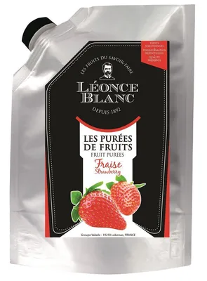 Produktbild von Leonce Blanc Erdbeeren-Frucht-Püree 1kg Erdbeer-Püree Erdbeere intensive Süße