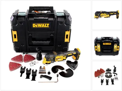 Immagine prodotto di DeWalt DCS 355 NT Oscillatore a batteria 18V Brushless + TSTAK + 29 pezzi di accessori - senza batteria, senza caricabatteria