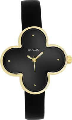 Image de Oozoo cuir femme montre analogique à quartz bracelet noir Timepieces D2UOC11524