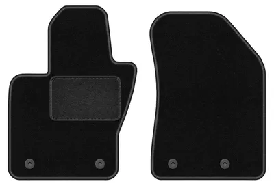 Zdjęcie produktu dla Wielganizator dywaniki welurowe LUX przednie do Jeep Compass II MP SUV (2017-) - czarne dywaniki samochodowe BASIC komplet (2 szt.)