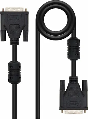 Productafbeelding van DVI-kabel NANOCABLE 10.15.0802 (1,8 meter), zwart