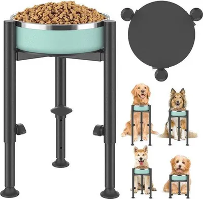 Produktbild von Famanu Erhöhte Futterstation für Hunde - 4 Höhenverstellbar