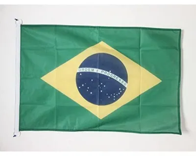 Bootvlag Brasilien 150x90 cm, Polyester, wetterfest