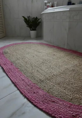 Produktbild von Roberta oval 71 natural/pink (90x160 cm)