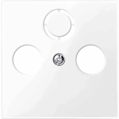 Produktbild von Merten 296725 Zentralplatte Abdeckung für Antennensteckdose R/TV/SAT M-Pure aktivweiß/glänzend