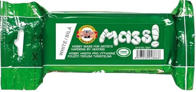 Obrázek produktu pro KOH-I-NOOR Modelling Clay Vypalovací hmota White 500 g