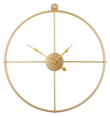 Zdjęcie produktu dla BELIANI Zegar ścienny złoty żelazny bez cyfr Ø 50 cm nowoczesny minimalistyczny design