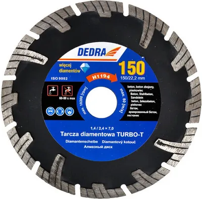 Produktbild von Turbo-T Diamanttrennscheibe 230 x 22,2 mm für Beton