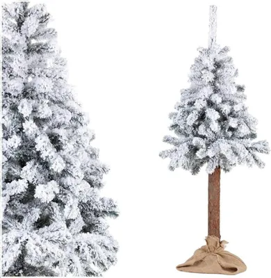Immagine prodotto di Albero di Natale Abete rosso con neve su carvi 160 cm