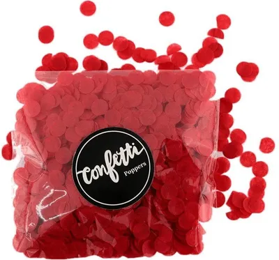 Immagine prodotto di Coriandoli - 2,5 cm rosso