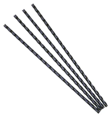 Immagine prodotto di Exacompta 76101E 25 spirali di rilegatura in PVC 6mm per DIN A4 nero 21 anelli per 20 fogli