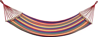 Produktbild von Garten-Hängematte 1 Person 200x80cm mit Stange 1064048