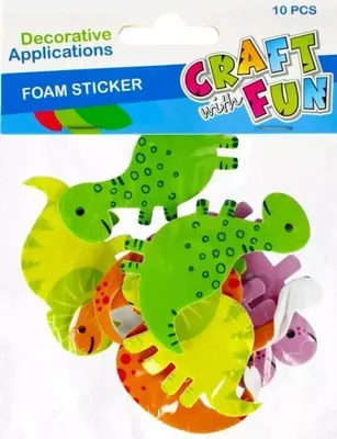 Zdjęcie produktu dla Ozdoba dekoracyjna samoprzylepna, dinozaury