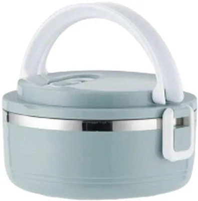 Immagine prodotto di Contenitore termico per il pranzo in acciaio inossidabile - monouso - 15 x 8,5 cm - 700 ml - blu