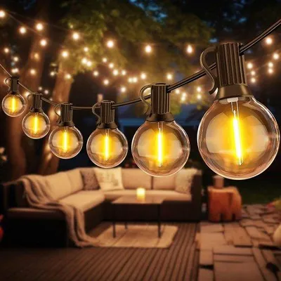 Produktbild von 15m Außen-LED-Lichterkette warmweiß wetterfest