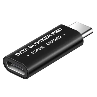 Image de Avizar, bloqueur de données USB-C (pour une charge rapide), couleur noire