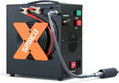 Imagen del producto de Compresor para buceo: Alta presión hasta 300 bar. Portátil, con conexión de 12V y 220V