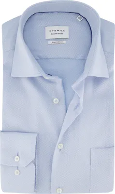 Produktbild von Eterna Comfort Fit Hemd blau bedruckt