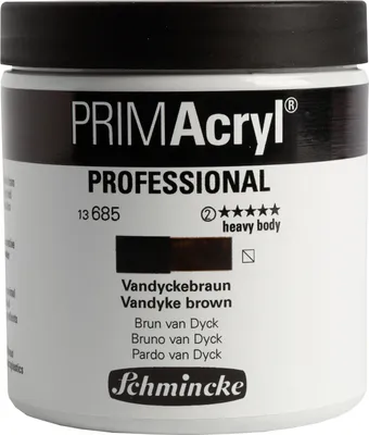 PRIMAcryl - Vandyckebraun - 237ml Feinste Künstler Acrylfarbe Schmincke 13 685 053