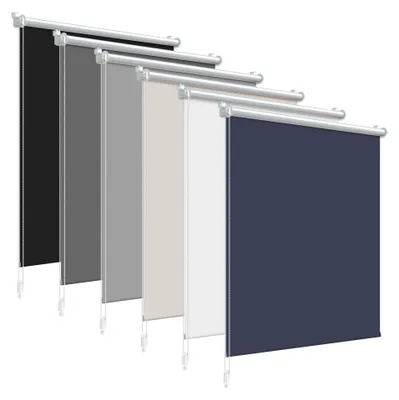 Produktbild von Verdunklungsrollo ohne Bohren 105 x 140 cm Dunkelblau