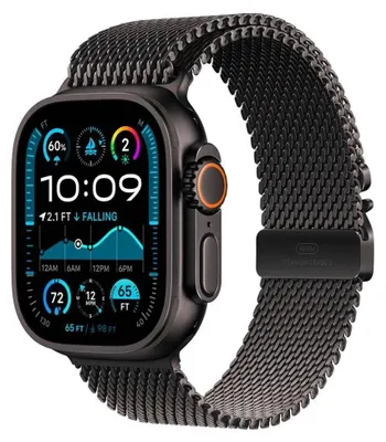 Image de Apple MF1Q4QF/A Apple Watch Ultra 3 49mm Titanium Milanese Black Band M  LTE iOS