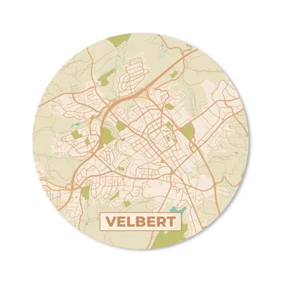 Produktbild von MuchoWow® Mauspad Mousepad Karte - Velbert - Jahrgang - Karte 20x20 cm - Mousepads - Maus Mat - Pad - Mausunterlage - Schreibtischmatte